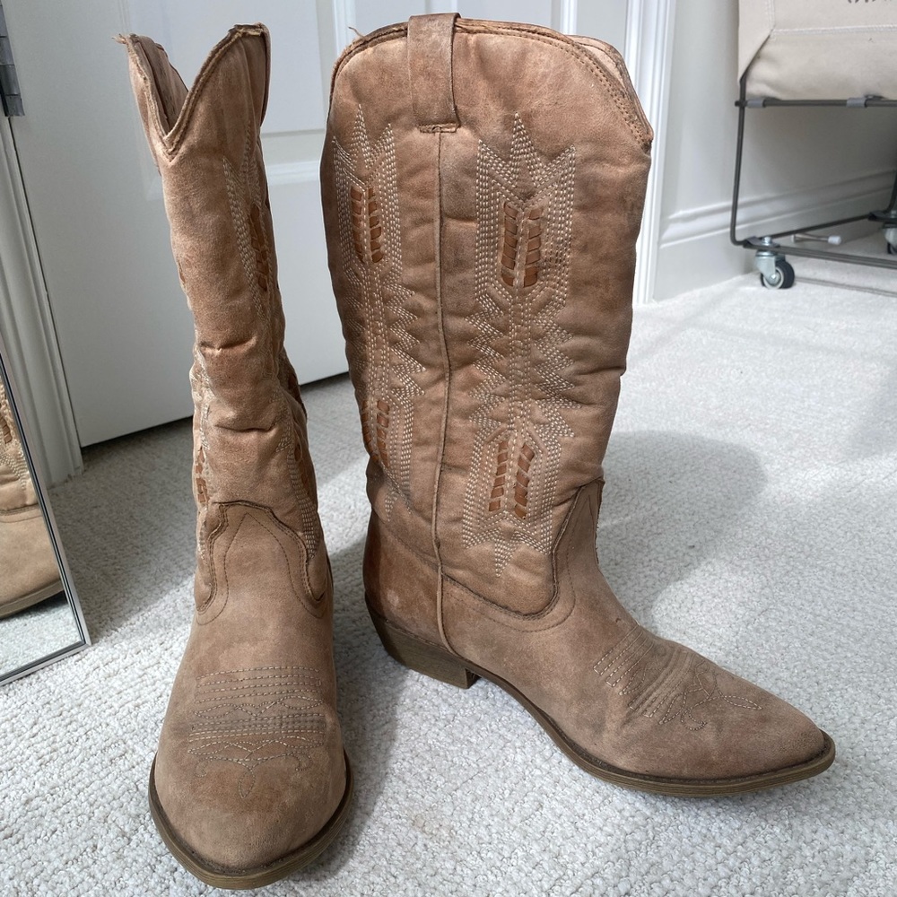 Tan Cowboy Boots